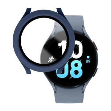 Samsung Galaxy Watch 5 (44mm) / 4 (44mm) cover with tempered glass - Matte Blue