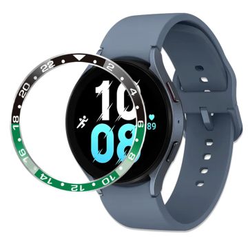 Samsung Galaxy Watch 5 / 4 (44mm) dual-color metal bezel ring - Black / Green