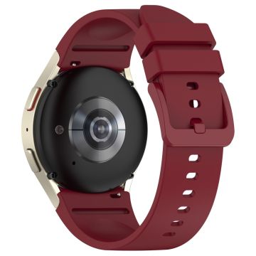 20mm Samsung Galaxy Watch 6 / 6 Classic / 4 / 4 Classic silicone strap - Wine Red