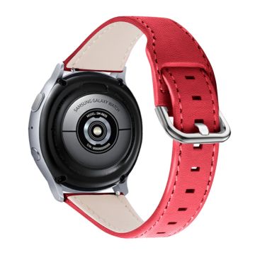 LG Watch Sport cowhide leather watch strap - Red