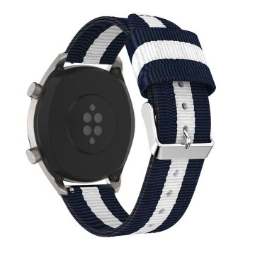 Huawei Watch GT 22mm nylon watch band - Blue / White