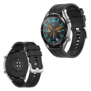 Huawei Watch GT durable silicone watch band - Black