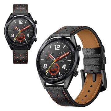 Huawei Watch GT genuine leather watch band - Black