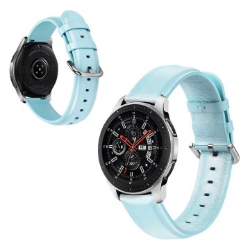 Universal durable leather watch band - Baby Blue