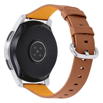 Huawei Watch GT 2e / GT 2 46mm litchi cowhide leather watch strap - Brown