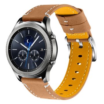 Simple cowhide leather watch strap Huawei Watch GT 2e / GT 2 46mm - Matte Coffee