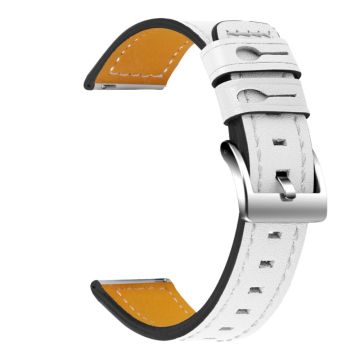 Huawei Watch GT 2e / GT 2 46mm Cowhide genuine leather watch strap - White