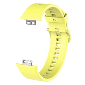 Huawei Watch Fit simple silicone watch band - Yellow