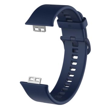 Huawei Watch Fit simple silicone watch band - Dark Blue