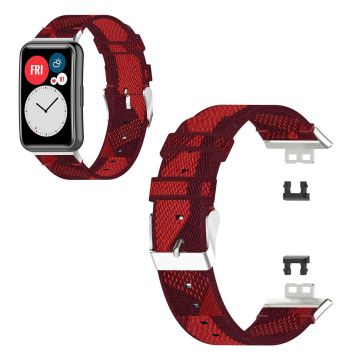 Huawei Watch Fit jeans nylon watch band - Red