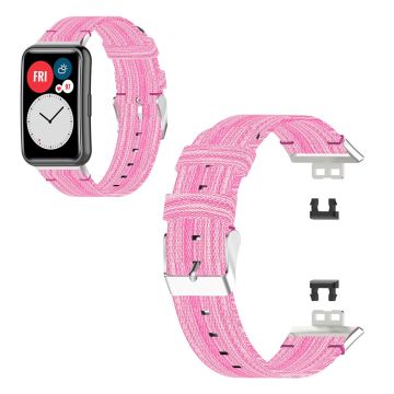 Huawei Watch Fit jeans nylon watch band - Pink