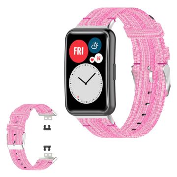 Huawei Watch Fit woven patetrn watch band - Pink