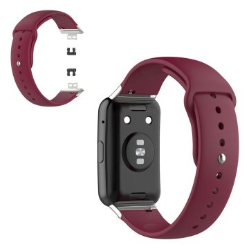 Huawei Watch Fit simple silicone watch band - Wine Red