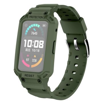 Huawei Watch Fit / Honor Watch ES protective cover with watch strap - Army Green