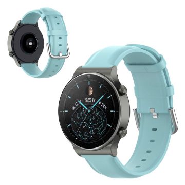 Universal genuine leather watch band - Baby Blue