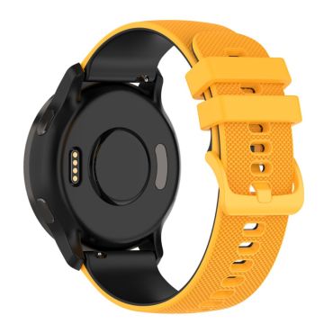 Huawei Watch GT Runner / Watch Buds / Watch 3 Pro dual color silicone watch strap - Yellow / Black