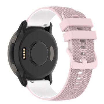 Huawei Watch GT Runner / Watch Buds / Watch 3 Pro dual color silicone watch strap - Pink / White