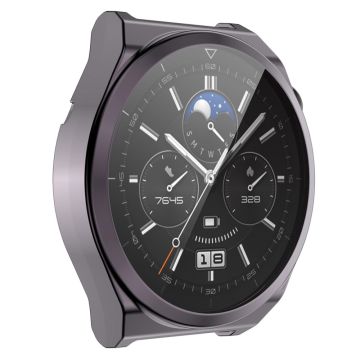 ENKAY Huawei Watch GT 3 Pro 43mm electroplated cover with tempered glass - Grey