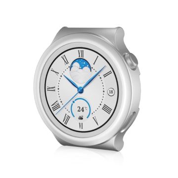 Huawei Watch GT 3 Pro 43mm matte cover with tempered glass - Silver