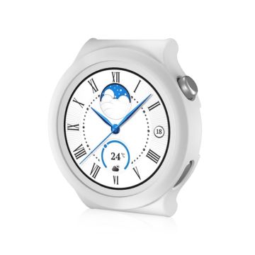 Huawei Watch GT 3 Pro 43mm matte cover with tempered glass - White