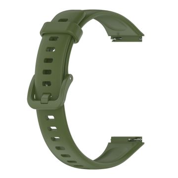 Huawei Band 7 silicone watch strap - Army Green