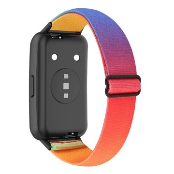 Huawei Band 7 genuine leather watch strap - Rainbow