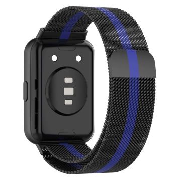 Huawei Watch Fit 2 milanese watch strap - Black / Blue