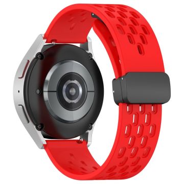 22mm simple silicone strap for Samsung and Huawei watch - Red