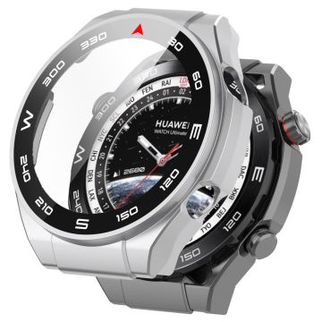 Huawei Watch Ultimate cover with tempered glass - Silver