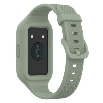 Huawei Band 8 / 7 / 6 silicone strap with cover - Light Green