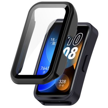 Huawei Band 8 cover with tempered glass film - Black