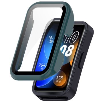 Huawei Band 8 cover with tempered glass film - Green