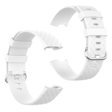 Fitbit Charge 3 / 4 durable watch band - White