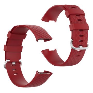 Fitbit Charge 3 / 4 durable watch band - Red