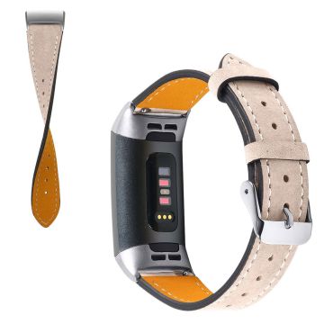 Fitbit Charge 4 / 3 genuine leather watch band - Apricot