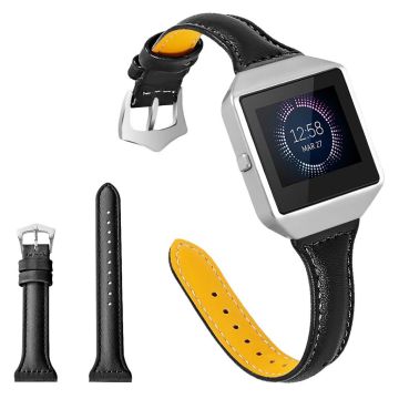 Fitbit Blaze cowhide leather watch band - Black