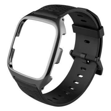 MIJOBS Fitbit Versa honeycomb metal watch band - Black