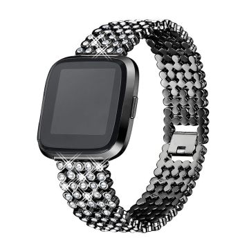 Fitbit Versa rhombus watch band - Black