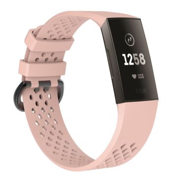 Fitbit Charge 3 klokkereim av silikon - rosa