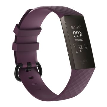 Fitbit Charge 3 silicone flexbible wath band - Size: L / Purple