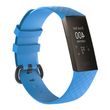 Fitbit Charge 3 silicone flexbible wath band - Size: L / Baby Blue