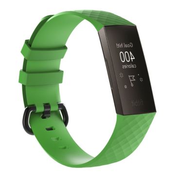 Fitbit Charge 3 silicone flexbible wath band - Size: L / Green