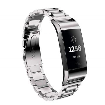 Fitbit Charge 3 stainless steel watch band - Silver