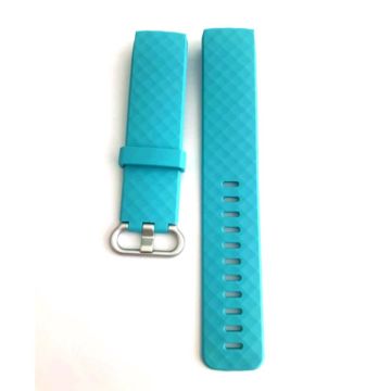 Fitbit Charge 3 soft watch strap - Cyan