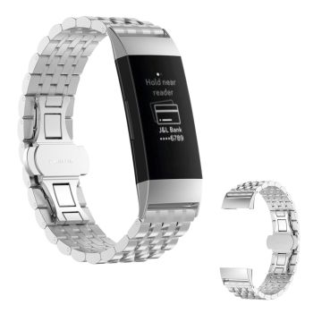 Fitbit Charge 3 stainless steel watch band - Silver