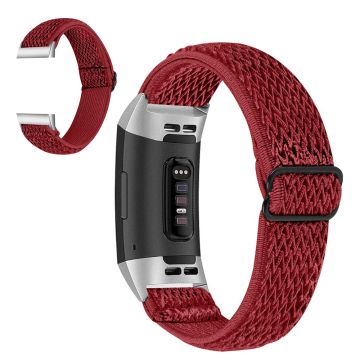 Fitbit Charge 3 nylon sports style watch strap - Red