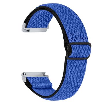 Fitbit Versa 2 / Versa Lite elastic watch strap with adjustable buckle - Dark Blue