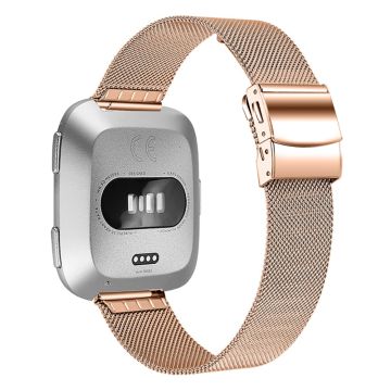 Fitbit Versa 2 / Versa milanese stainless steel watch strap - Rose Gold