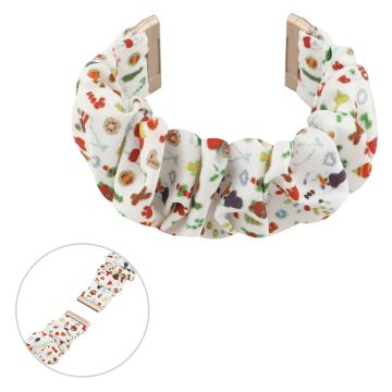 Hair band motif watch band for Fitbit Versa 3 - White Christmas Items