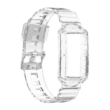 Fitbit Charge 5 / 4 / 3 integrated TPU cover + watch strap - Transparent